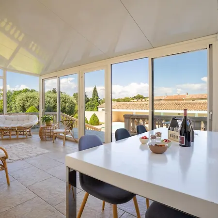 Gæstehus Coeur Cristal - Maison De Maitre & Avec Piscine Et Jardin Magalas