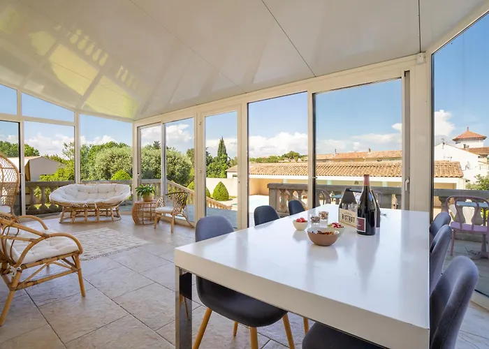 Penzion Coeur Cristal - Maison De Maitre & Avec Piscine Et Jardin Magalas