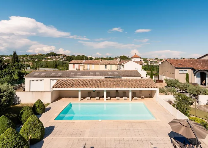 Coeur Cristal - Maison De Maitre & Avec Piscine Et Jardin Penzion Magalas
